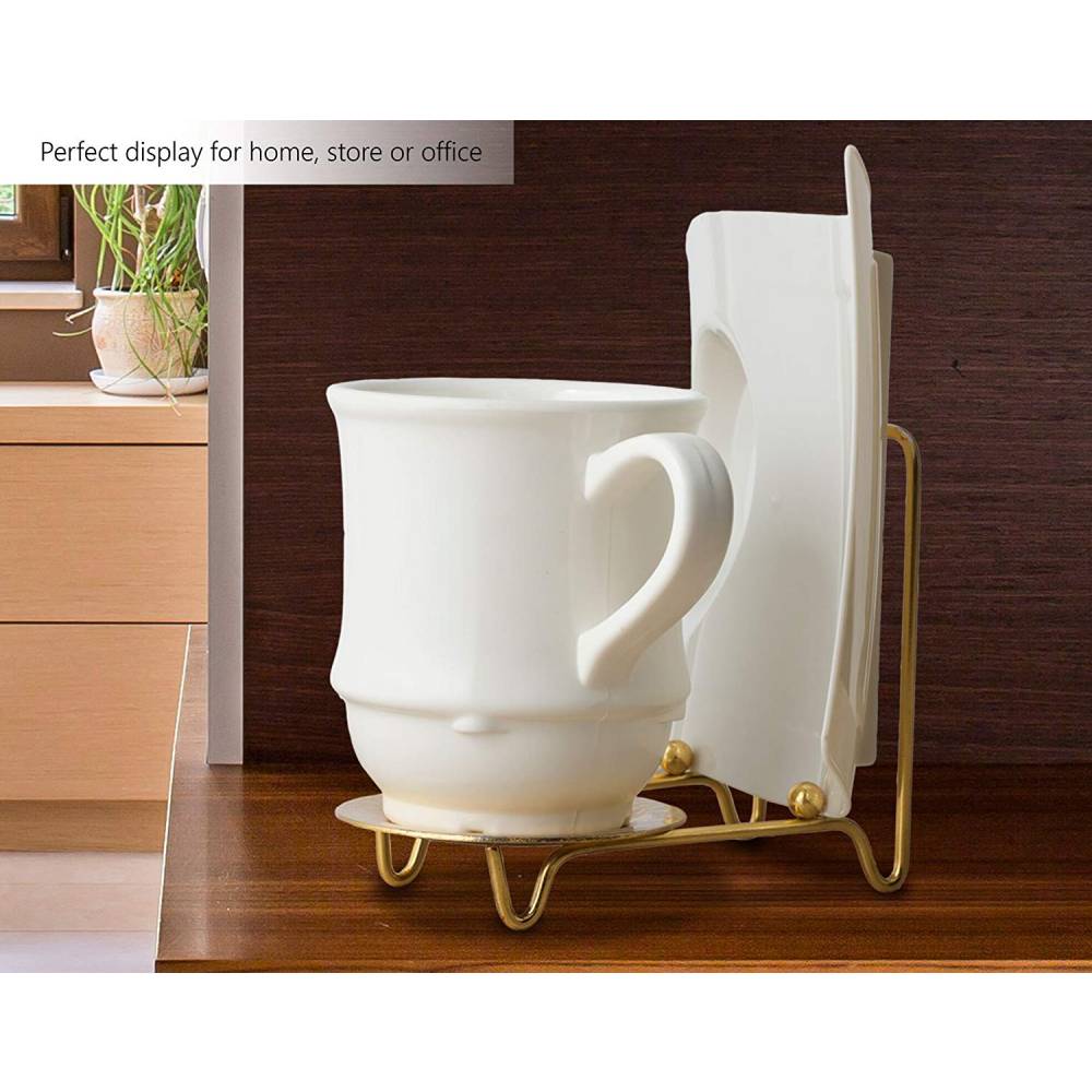 Cup And Saucer Stand Decorative Tea Cup Holder Kitchen Display Bovado