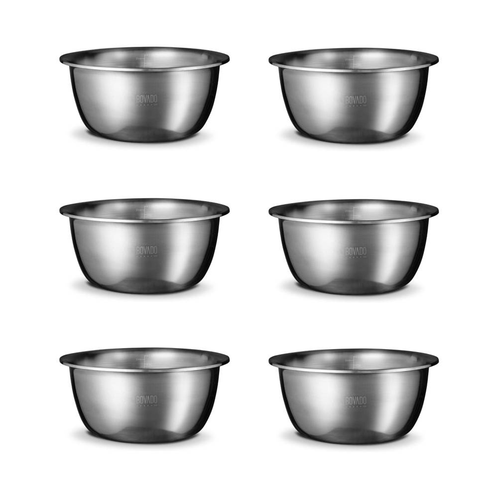 Mixing Bowl Stainless Steel HD 4 Qt Flat Wide Non Slip Base by