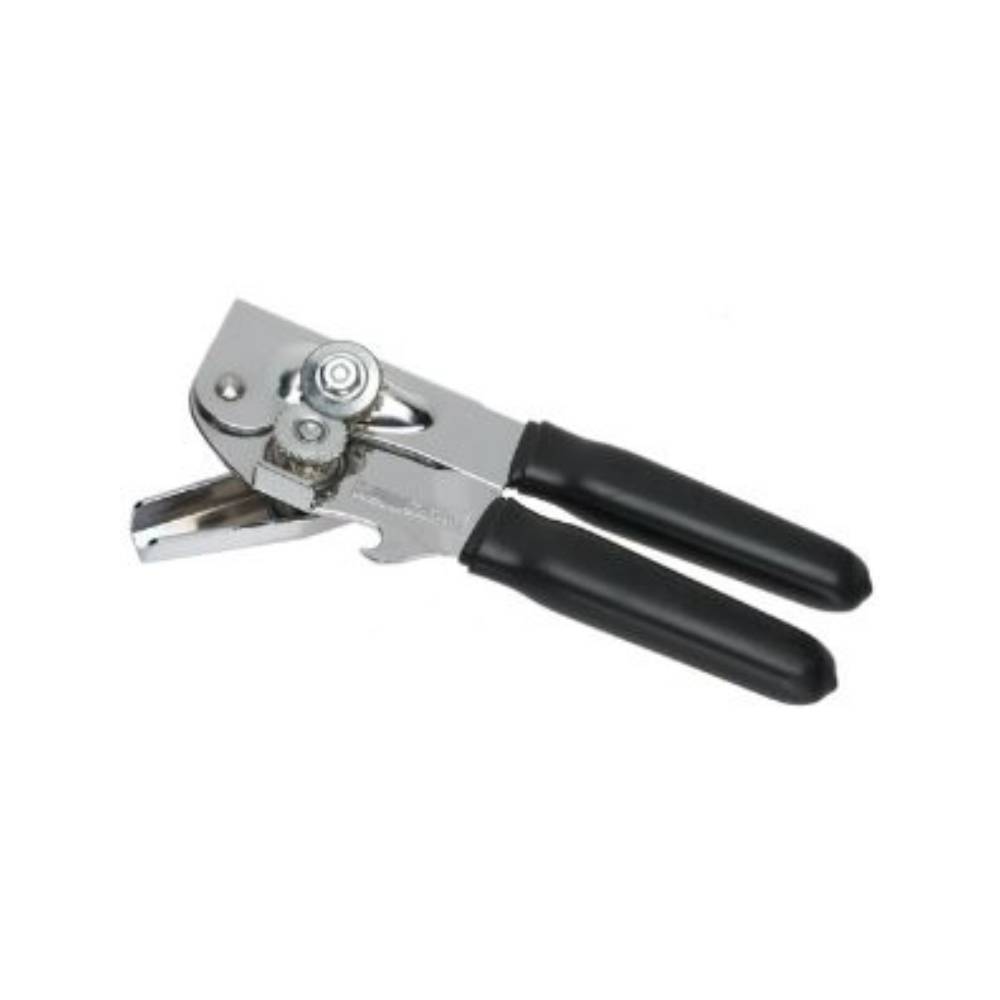 Swing-A-Way COMFORT GRIP Black Steel Manual CAN OPENER Super Sharp Cutter 709BK