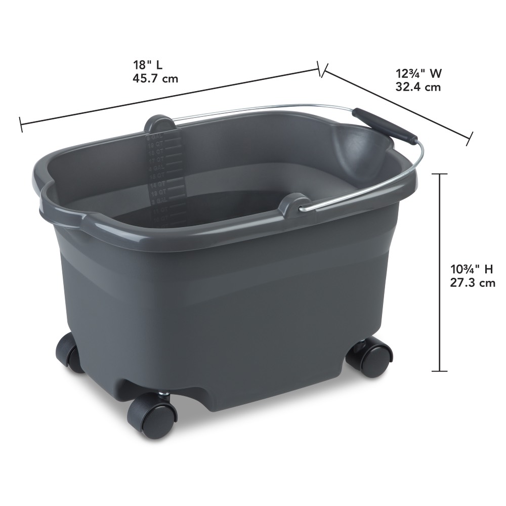 plastic wash bucket