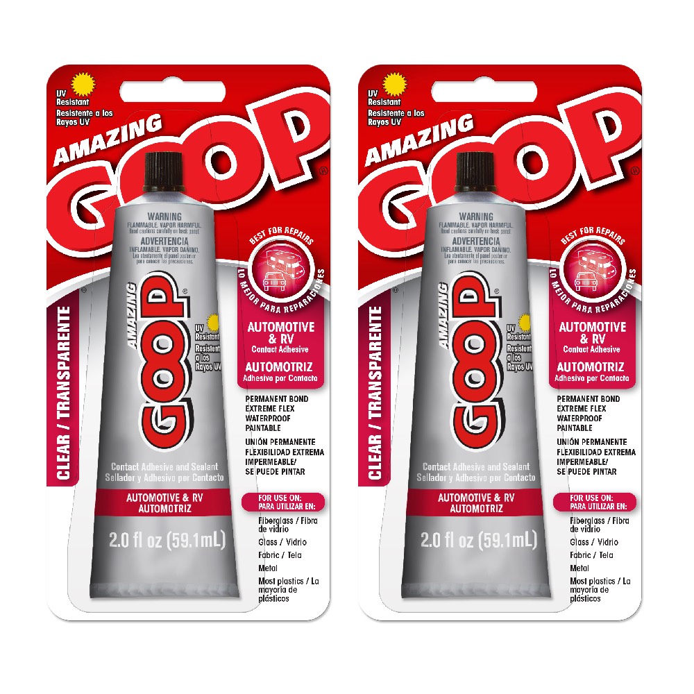 Amazing Goop Automotive & RV Adhesive Sealant Glue 161021 Clear 2.0 Oz