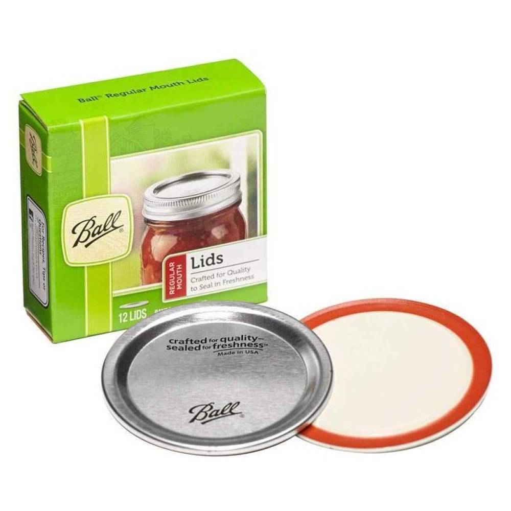 Ball Regular Mouth Jar Lids Canning Preserving Fresh Seal Box Of 12 Lids 6 Pack 885416084086 Ebay