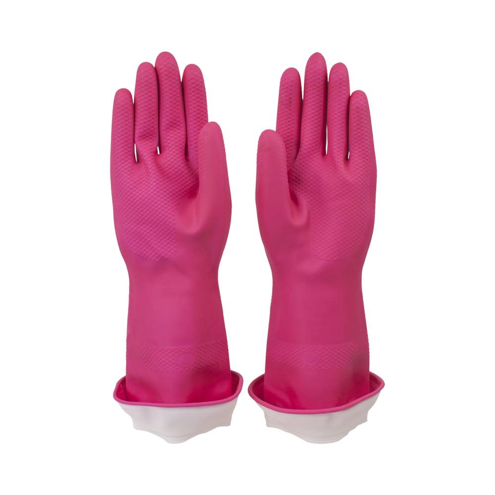 Casabella Waterblock Rubber Latex Gloves With Turnback Cuff Premium