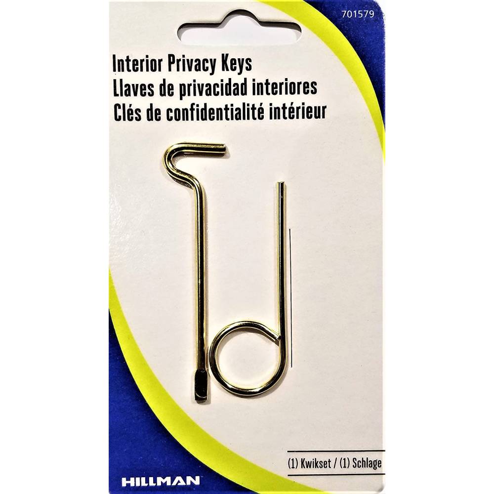 Interior Privacy Keys 1 Kwikset 1 Schalge Bed/Bathroom Door Knob