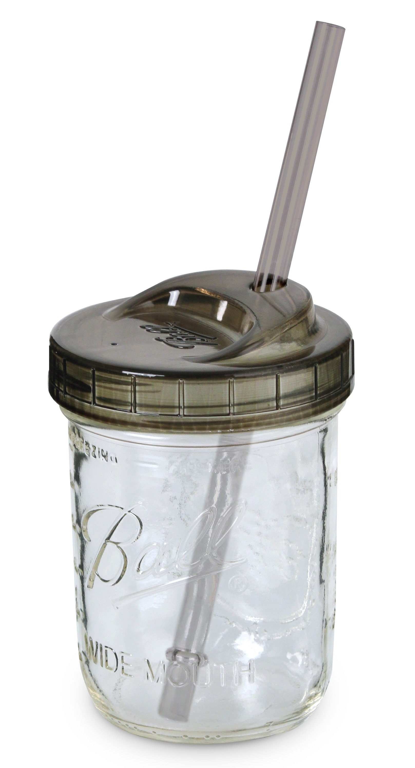 Ball Mason Jar Sip And Straw Lids Wide Mouth Bpa Free Set Of 2 Lids And Straws 14400150159 Ebay